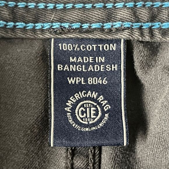 American Rag Men's Denim Cargo Shorts Gray Size 33 - Picture 3 of 14